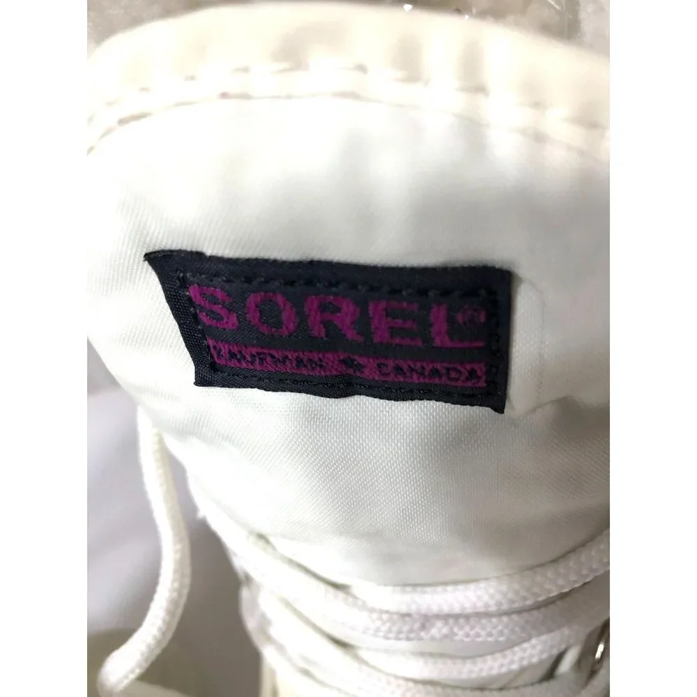 Vtg 90s Sorel Kaufman Canada White Winter Snow Boot Duck Ski Cabin Core Size 9